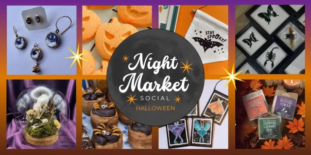 Halloween Night Market Social - Sheffield Steamworks poster at The Steamworks