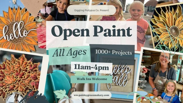 Open Paint -DIY Workshop at Paisley Grace Makery