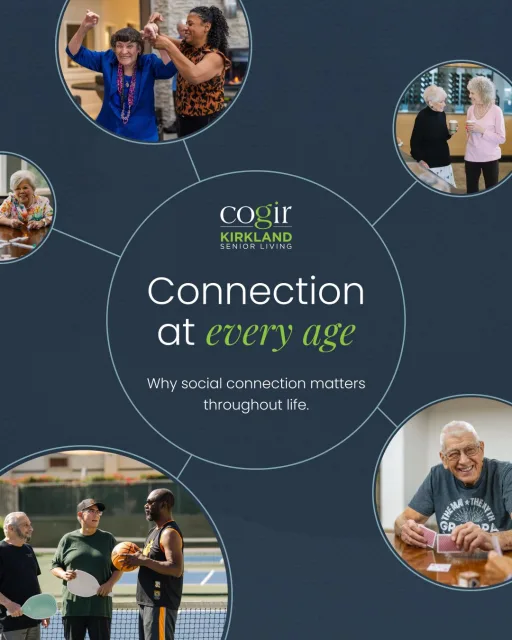 Social connection remains important throughout life, especially as routines and living situations change. At Cogir, community living creates more opportunities to connect, build relationships, and enjoy each day together. 💛