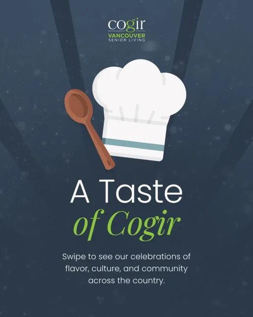 Taste of Cogir brought something delicious to communities throughout September. 🍴 From resident-inspired recipes and cultural favorites to seasonal pairings, creative tastings, and special culinary experiences, there was plenty to discover and enjoy around the table.